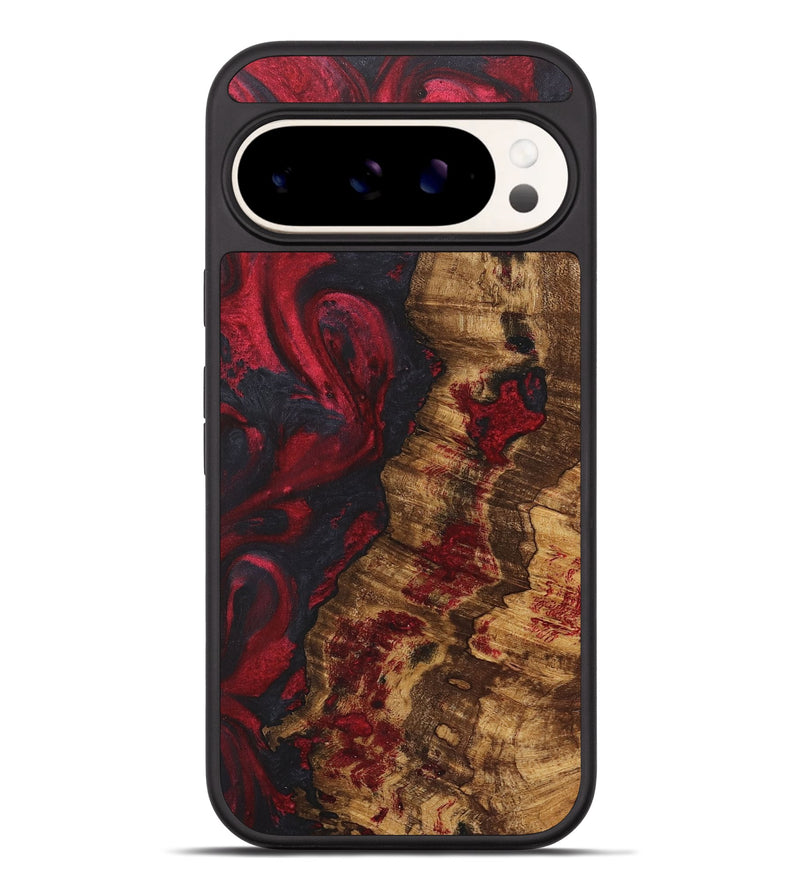 Pixel 9 Pro XL Wood+Resin Phone Case - Lexi (Red, 722516)