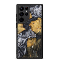 Galaxy S22 Ultra Wood+Resin Phone Case - Jamie (Black & White, 722524)