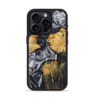 iPhone 15 Pro Wood+Resin Phone Case - Jamie (Black & White, 722524)