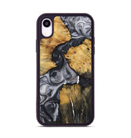 iPhone Xr Wood+Resin Phone Case - Jamie (Black & White, 722524)