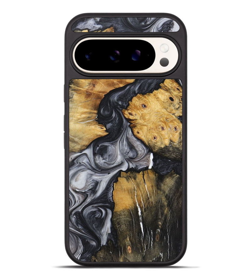 Pixel 9 Pro XL Wood+Resin Phone Case - Jamie (Black & White, 722524)