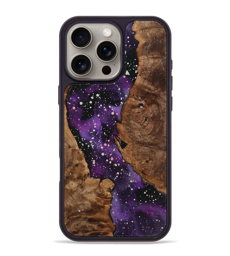 iPhone 16 Pro Max Wood+Resin Phone Case - Jarod (Cosmos, 722561)