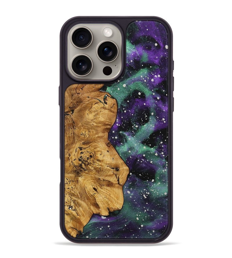 iPhone 16 Pro Max Wood+Resin Phone Case - Cyrus (Cosmos, 722566)