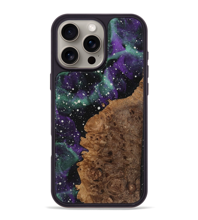 iPhone 16 Pro Max Wood+Resin Phone Case - Shana (Cosmos, 722567)