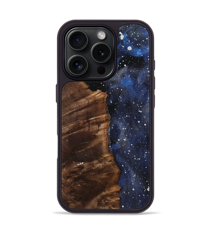 iPhone 16 Pro Wood+Resin Phone Case - Austin (Cosmos, 722568)