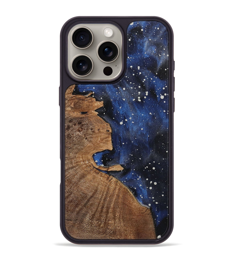 iPhone 16 Pro Max Wood+Resin Phone Case - Camila (Cosmos, 722571)