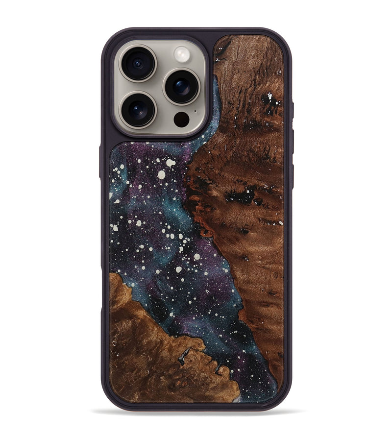 iPhone 16 Pro Max Wood+Resin Phone Case - Toni (Cosmos, 722573)