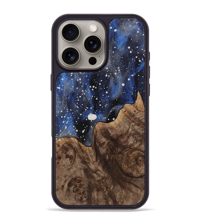 iPhone 16 Pro Max Wood+Resin Phone Case - Deloris (Cosmos, 722574)