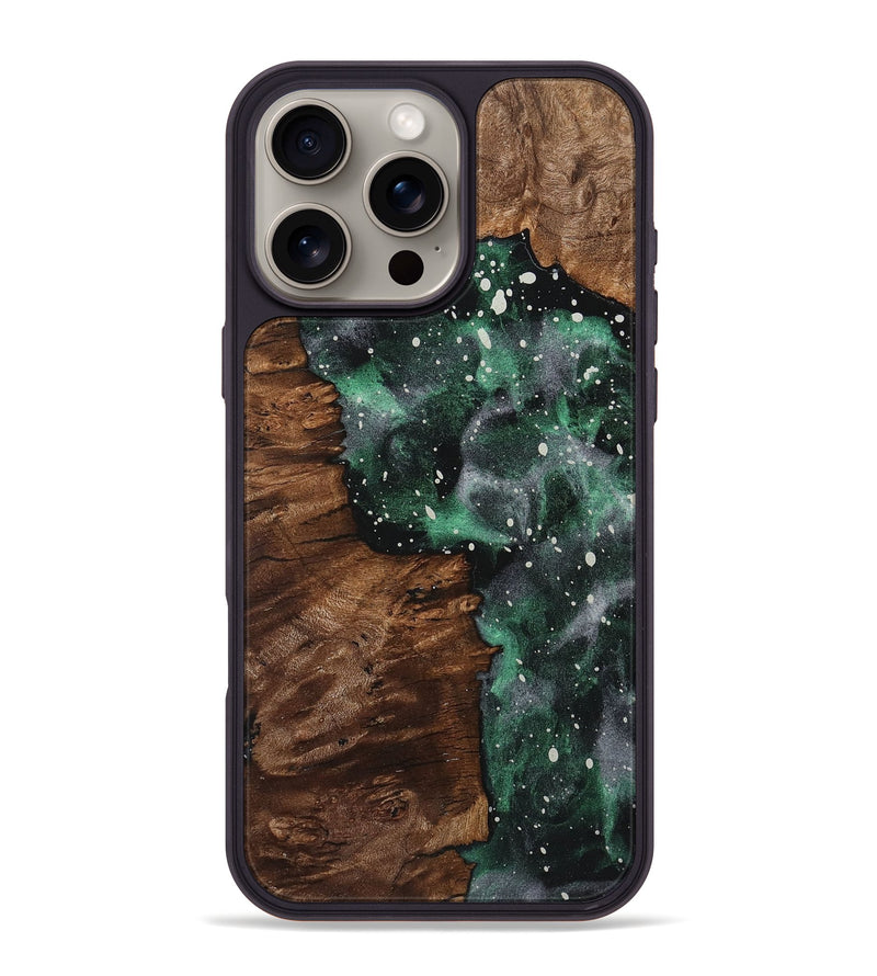 iPhone 16 Pro Max Wood+Resin Phone Case - Elsa (Cosmos, 722576)