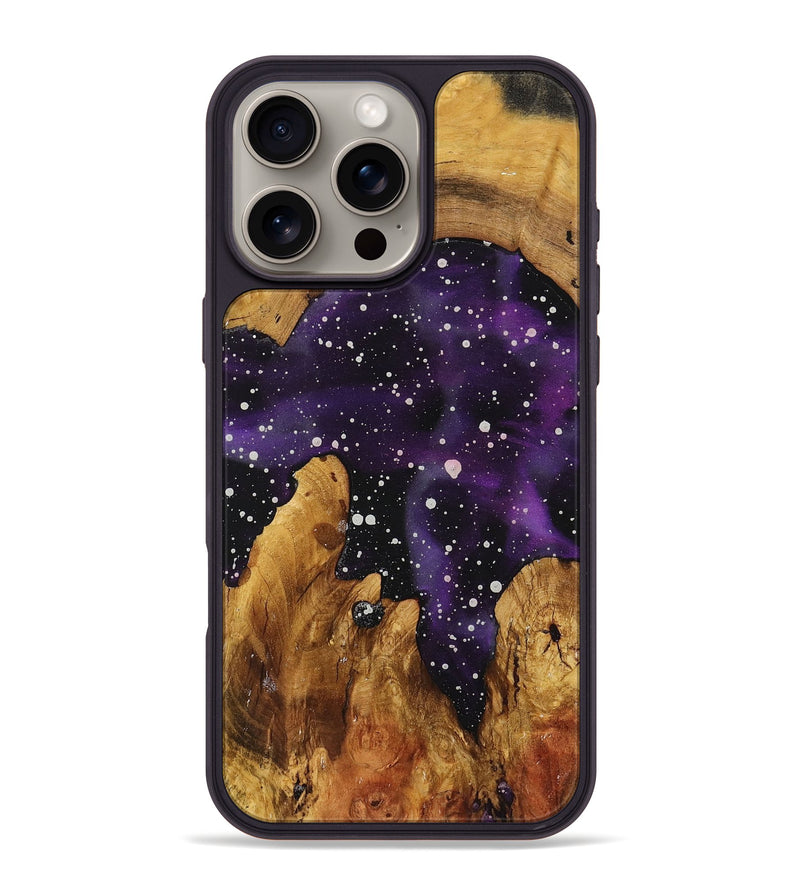 iPhone 16 Pro Max Wood+Resin Phone Case - Trisha (Cosmos, 722579)