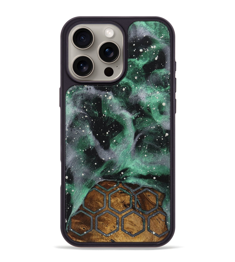 iPhone 16 Pro Max Wood+Resin Phone Case - Thomas (Cosmos, 722580)