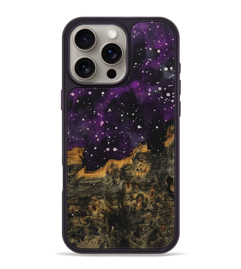 iPhone 16 Pro Max Wood+Resin Phone Case - Javier (Cosmos, 722581)