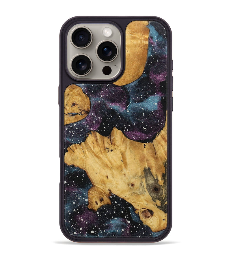 iPhone 16 Pro Max Wood+Resin Phone Case - Nayeli (Cosmos, 722582)