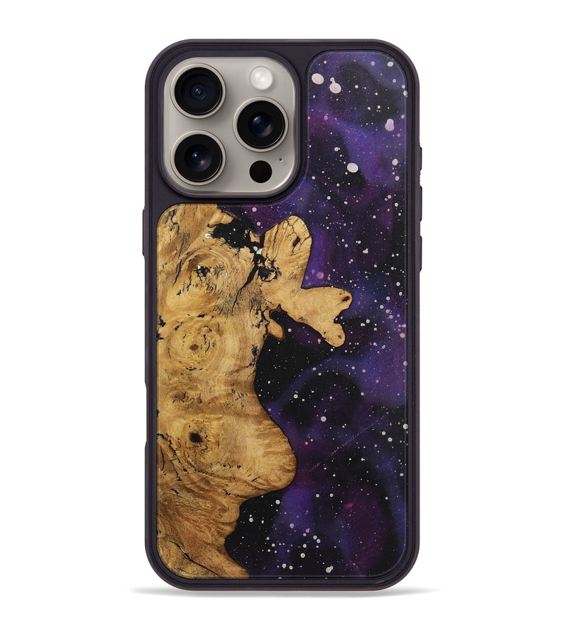 iPhone 16 Pro Max Wood+Resin Phone Case - Whitney (Cosmos, 722583)