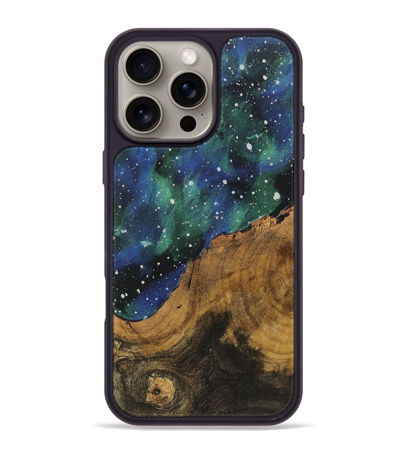 iPhone 16 Pro Max Wood+Resin Phone Case - Raelynn (Cosmos, 722584)