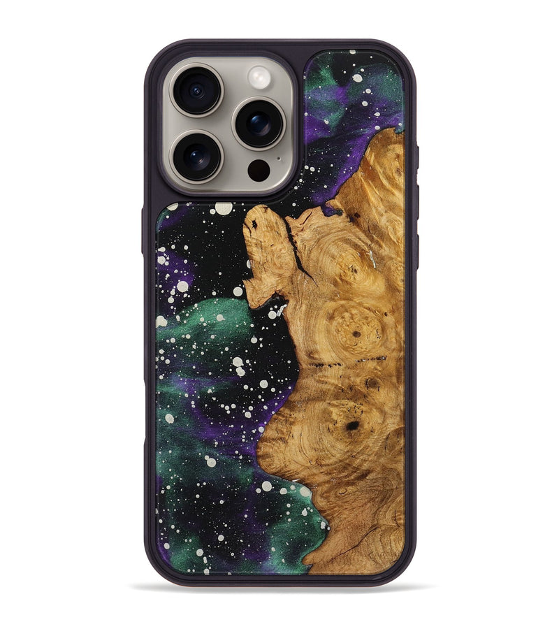 iPhone 16 Pro Max Wood+Resin Phone Case - Bertha (Cosmos, 722591)