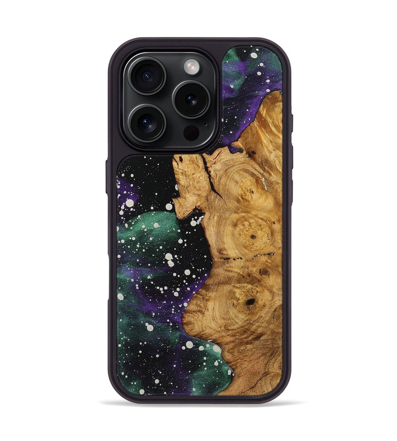 iPhone 16 Pro Wood+Resin Phone Case - Bertha (Cosmos, 722591)