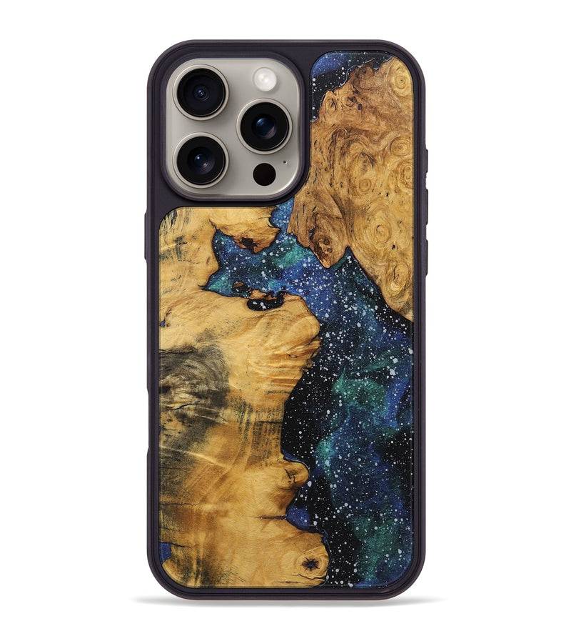 iPhone 16 Pro Max Wood+Resin Phone Case - Rylee (Cosmos, 722594)