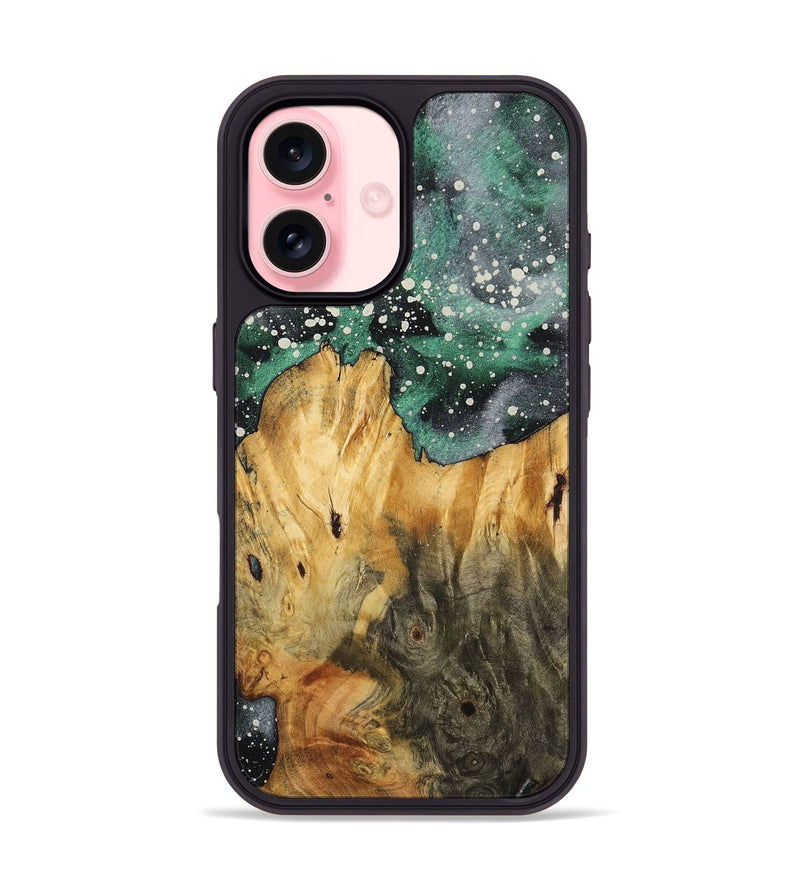 iPhone 16 Wood+Resin Phone Case - Alma (Cosmos, 722602)