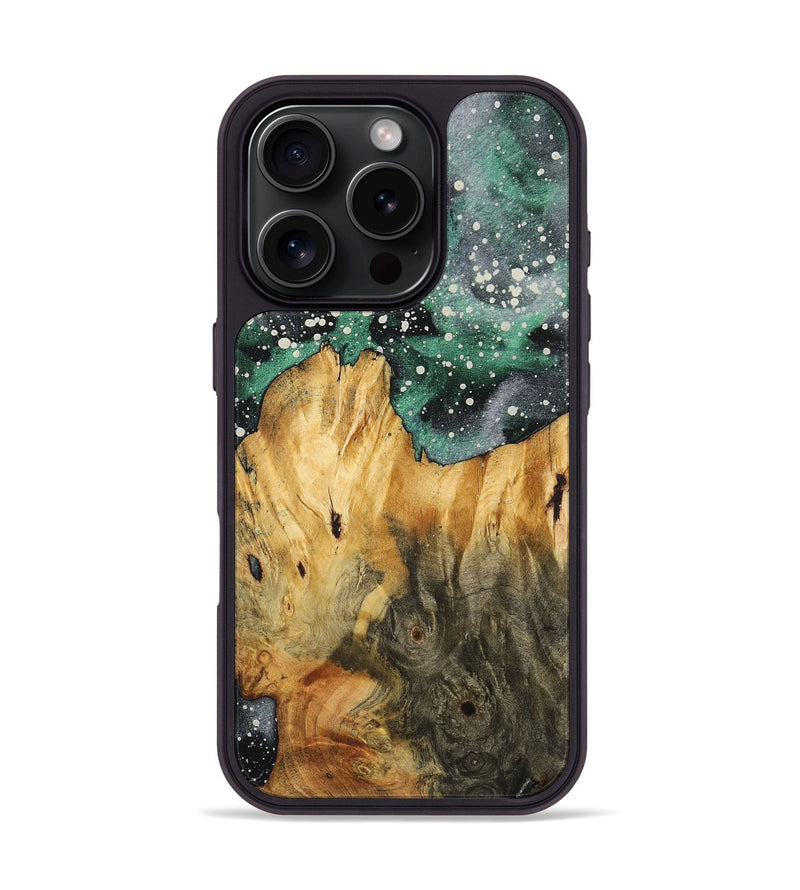 iPhone 16 Pro Wood+Resin Phone Case - Alma (Cosmos, 722602)