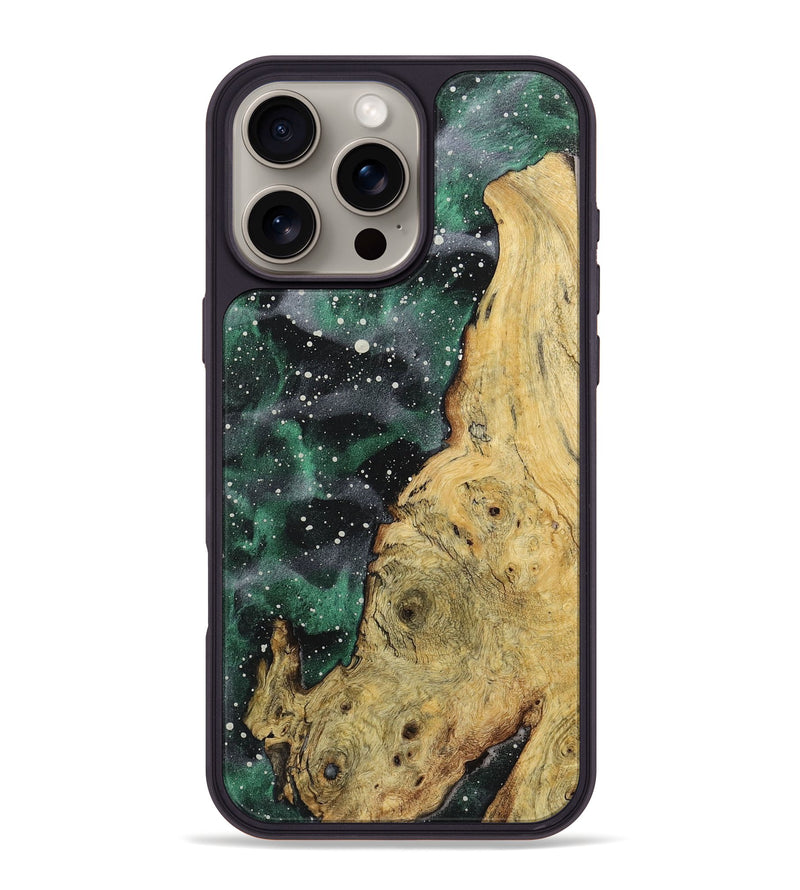 iPhone 16 Pro Max Wood+Resin Phone Case - Troy (Cosmos, 722604)