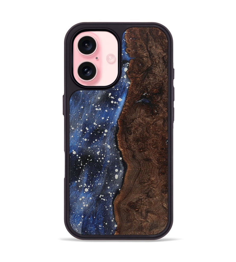 iPhone 16 Wood+Resin Phone Case - Judy (Cosmos, 722607)