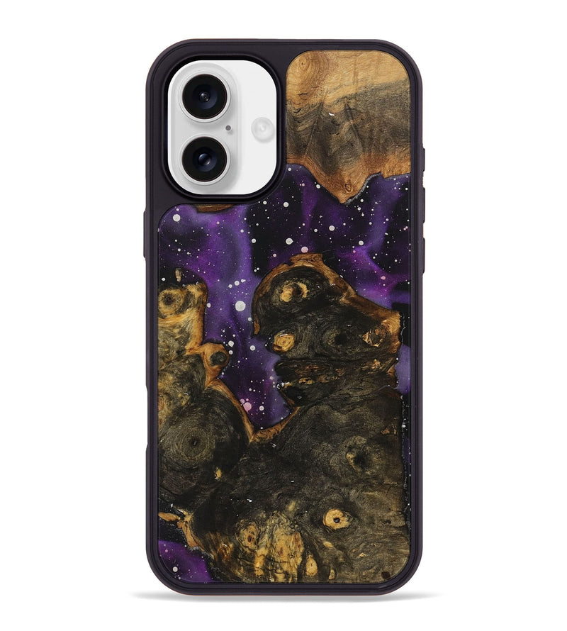 iPhone 16 Plus Wood+Resin Phone Case - Frankie (Cosmos, 722608)