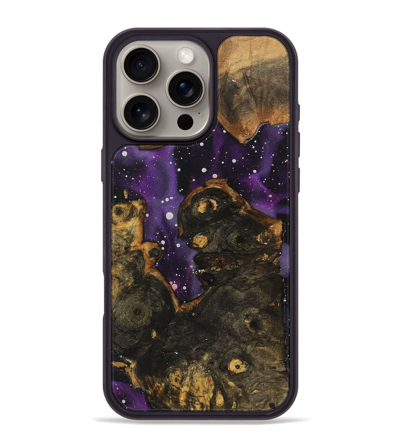 iPhone 16 Pro Max Wood+Resin Phone Case - Frankie (Cosmos, 722608)