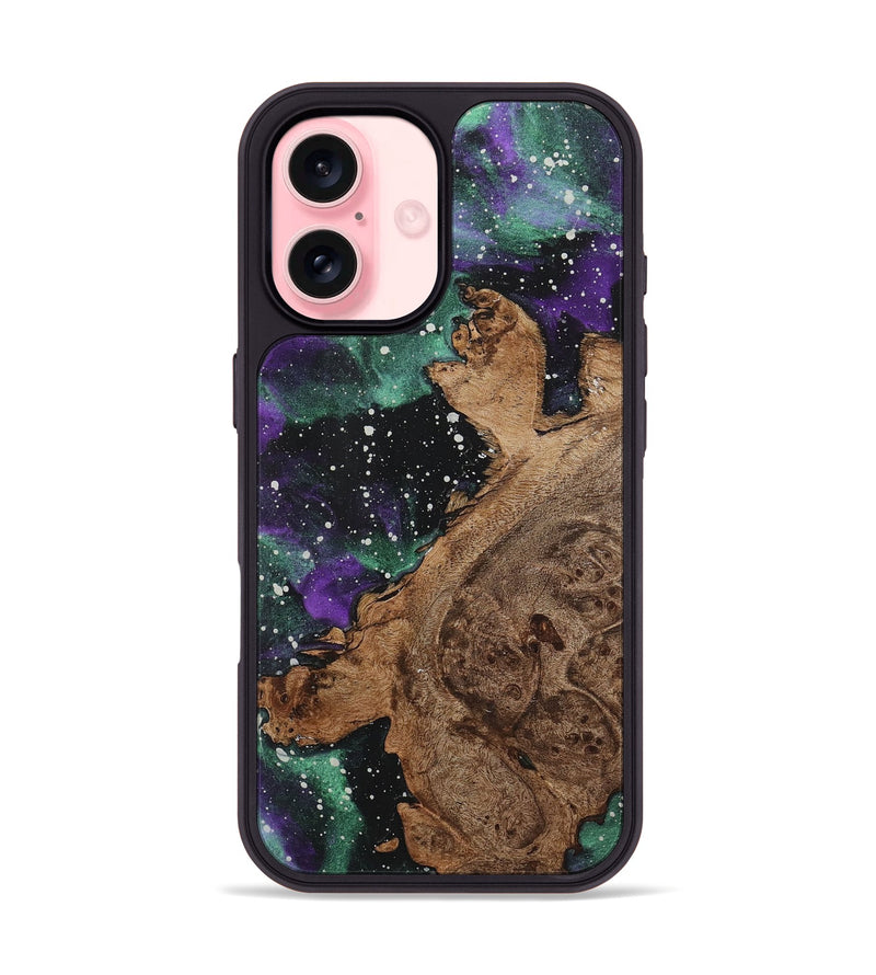 iPhone 16 Wood+Resin Phone Case - Kellen (Cosmos, 722610)