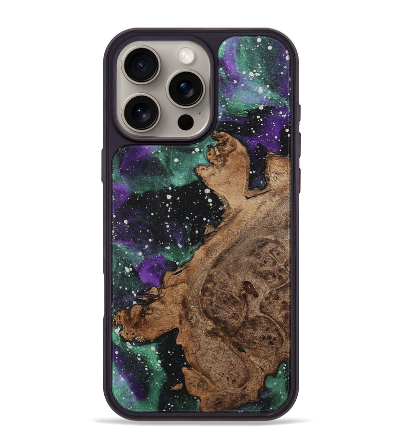 iPhone 16 Pro Max Wood+Resin Phone Case - Kellen (Cosmos, 722610)