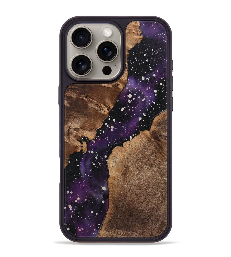 iPhone 16 Pro Max Wood+Resin Phone Case - Kira (Cosmos, 722611)