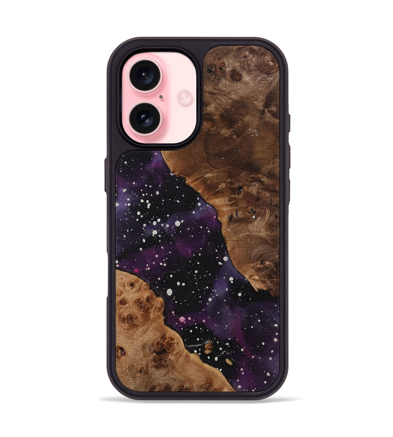 iPhone 16 Wood+Resin Phone Case - Mae (Cosmos, 722612)