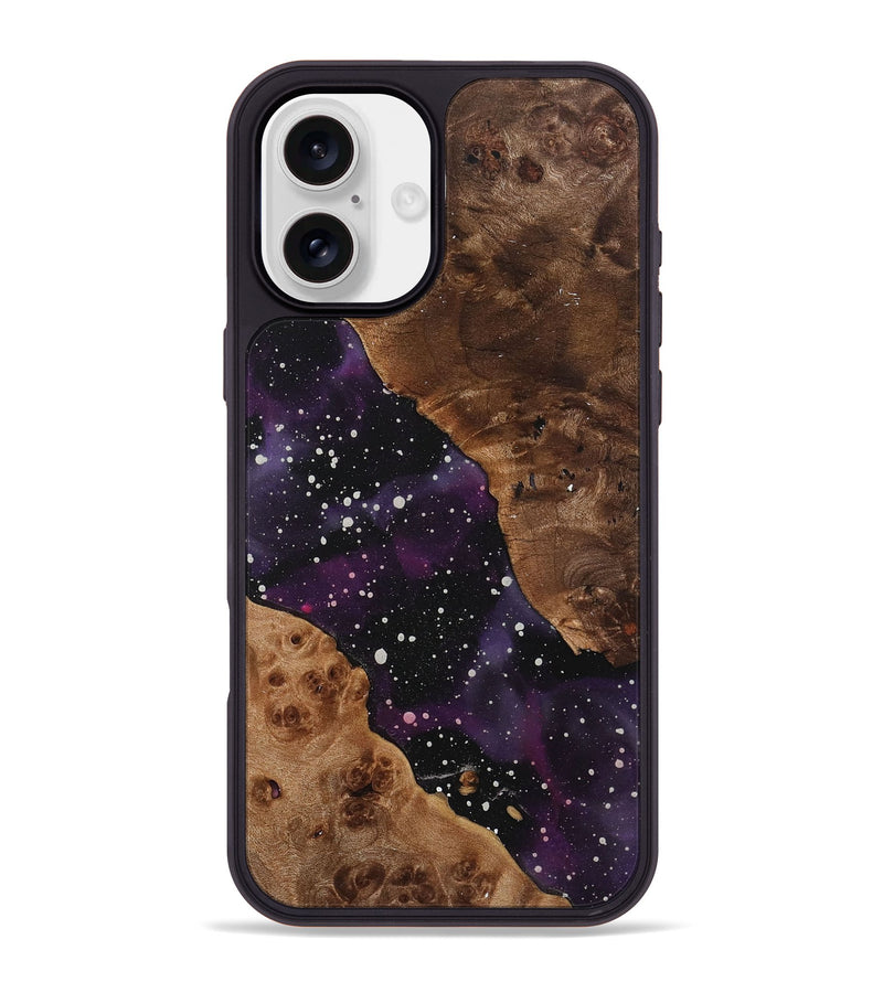 iPhone 16 Plus Wood+Resin Phone Case - Mae (Cosmos, 722612)