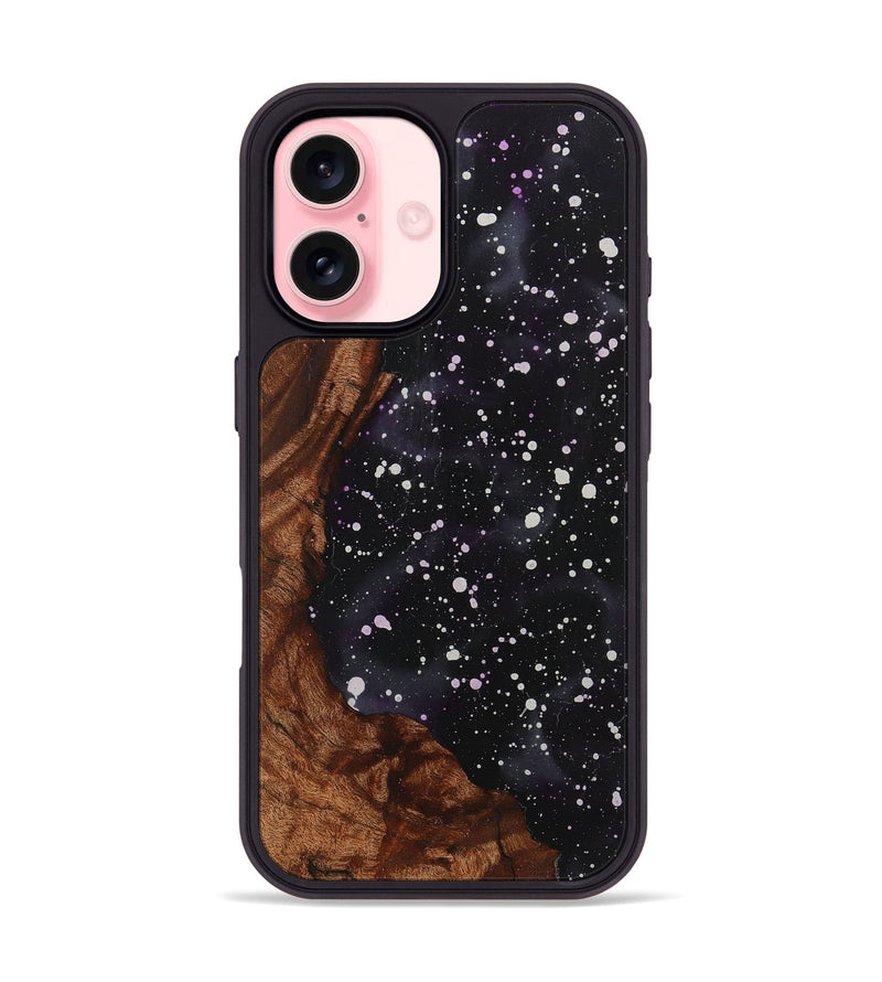 iPhone 16 Wood+Resin Phone Case - Braxton (Cosmos, 722613)