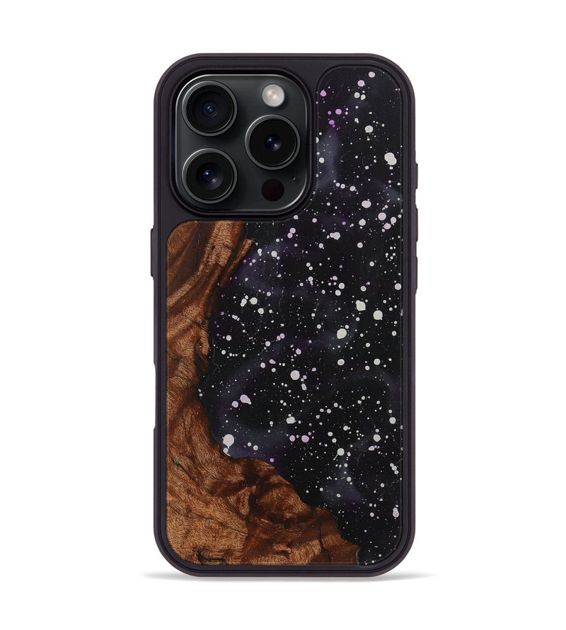 iPhone 16 Pro Wood+Resin Phone Case - Braxton (Cosmos, 722613)