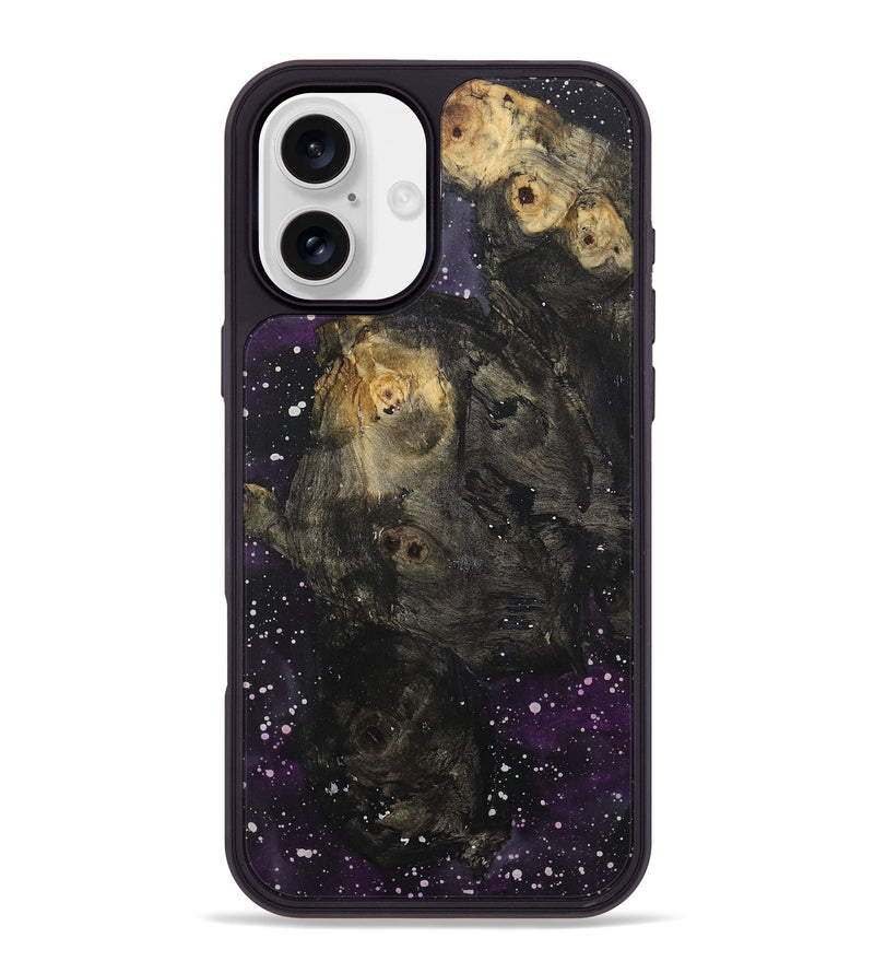 iPhone 16 Plus Wood+Resin Phone Case - Annie (Cosmos, 722614)