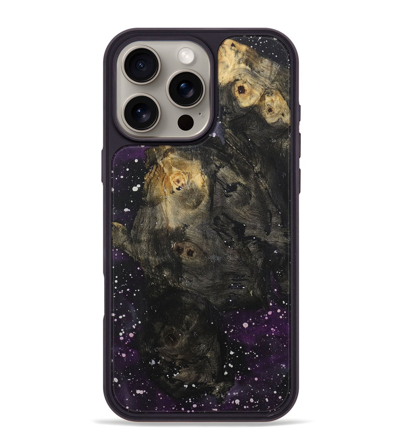 iPhone 16 Pro Max Wood+Resin Phone Case - Annie (Cosmos, 722614)