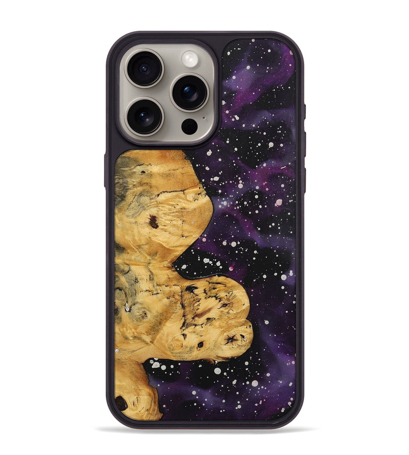 iPhone 15 Pro Max Wood+Resin Phone Case - Kizzy (Cosmos, 722615)