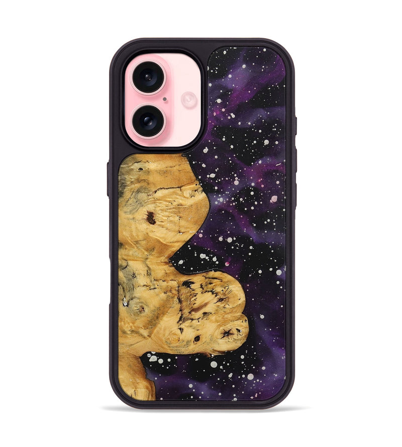 iPhone 16 Wood+Resin Phone Case - Kizzy (Cosmos, 722615)