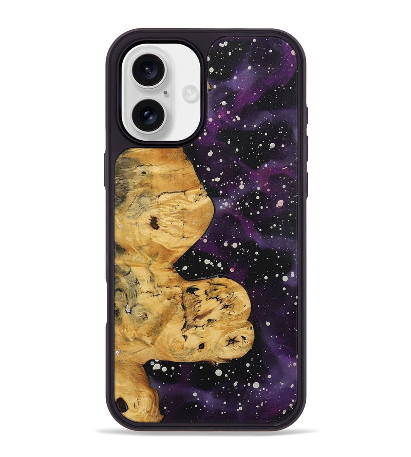 iPhone 16 Plus Wood+Resin Phone Case - Kizzy (Cosmos, 722615)