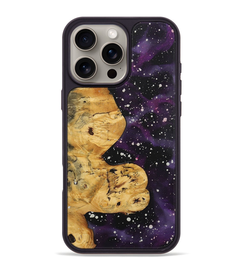 iPhone 16 Pro Max Wood+Resin Phone Case - Kizzy (Cosmos, 722615)