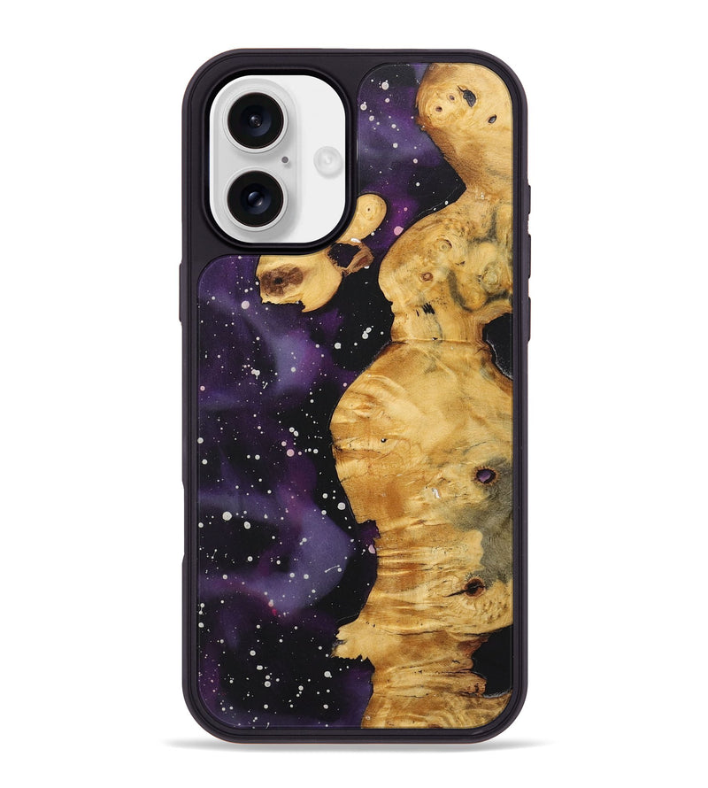 iPhone 16 Plus Wood+Resin Phone Case - Alaya (Cosmos, 722617)