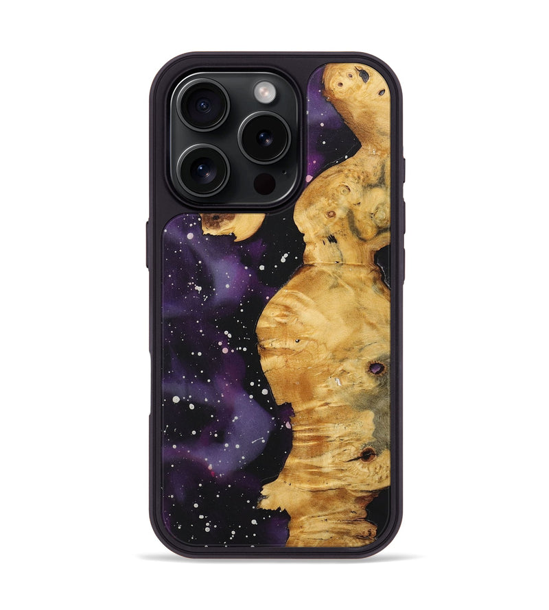 iPhone 16 Pro Wood+Resin Phone Case - Alaya (Cosmos, 722617)