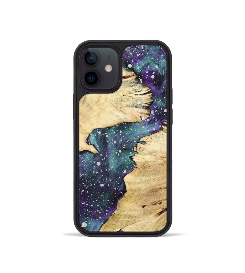 iPhone 12 mini Wood+Resin Phone Case - Freya (Cosmos, 722626)