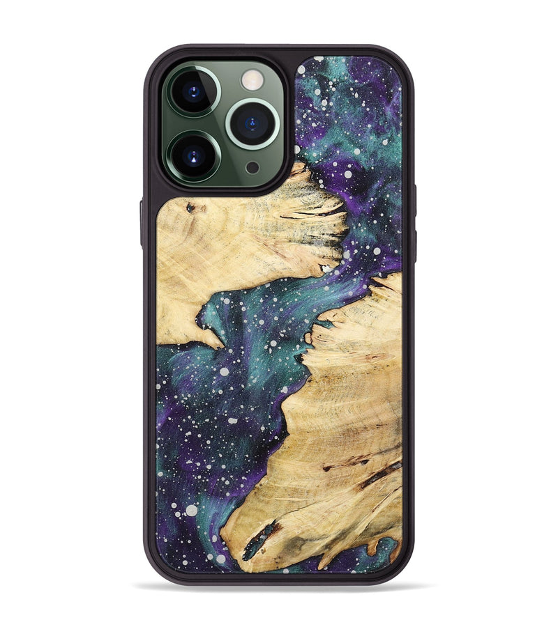 iPhone 13 Pro Max Wood+Resin Phone Case - Freya (Cosmos, 722626)