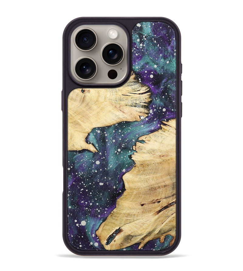 iPhone 16 Pro Max Wood+Resin Phone Case - Freya (Cosmos, 722626)