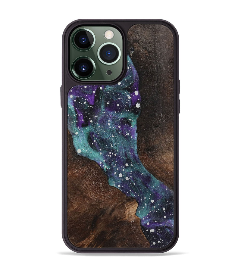 iPhone 13 Pro Max Wood+Resin Phone Case - Anita (Cosmos, 722627)