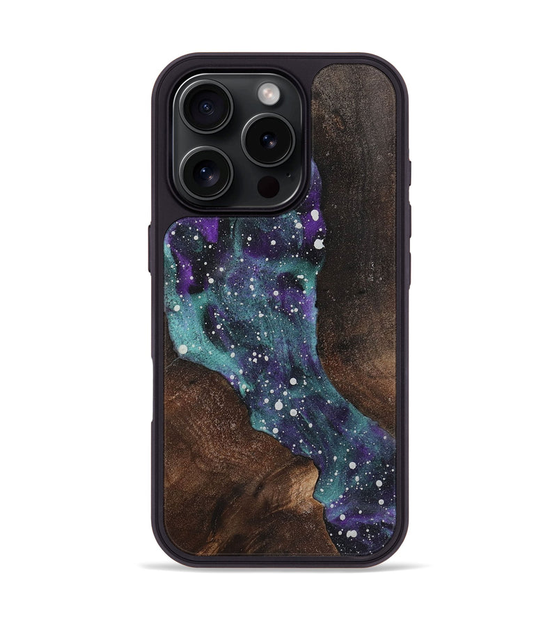 iPhone 16 Pro Wood+Resin Phone Case - Anita (Cosmos, 722627)