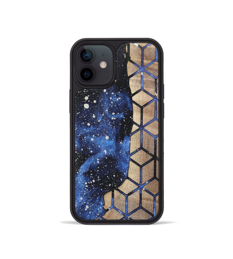 iPhone 12 mini Wood+Resin Phone Case - Lauren (Cosmos, 722628)