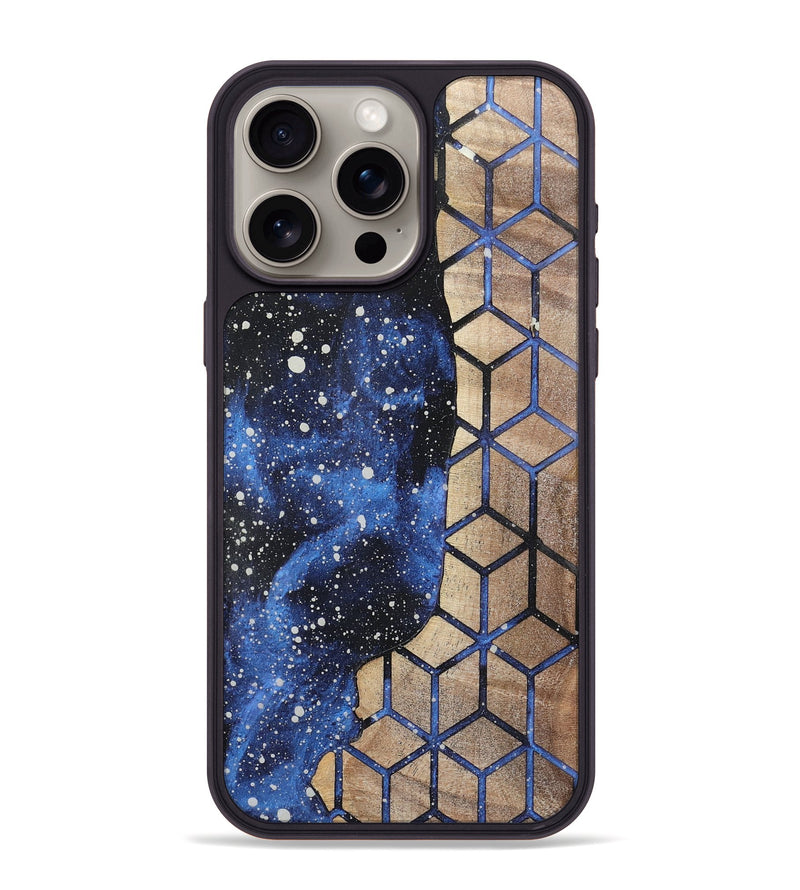 iPhone 15 Pro Max Wood+Resin Phone Case - Lauren (Cosmos, 722628)